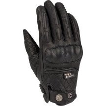 Gants moto femme Segura Lady Jay XS mi-saison cuir chèvre membrane étanche ouate vintage CE noir Neufs
