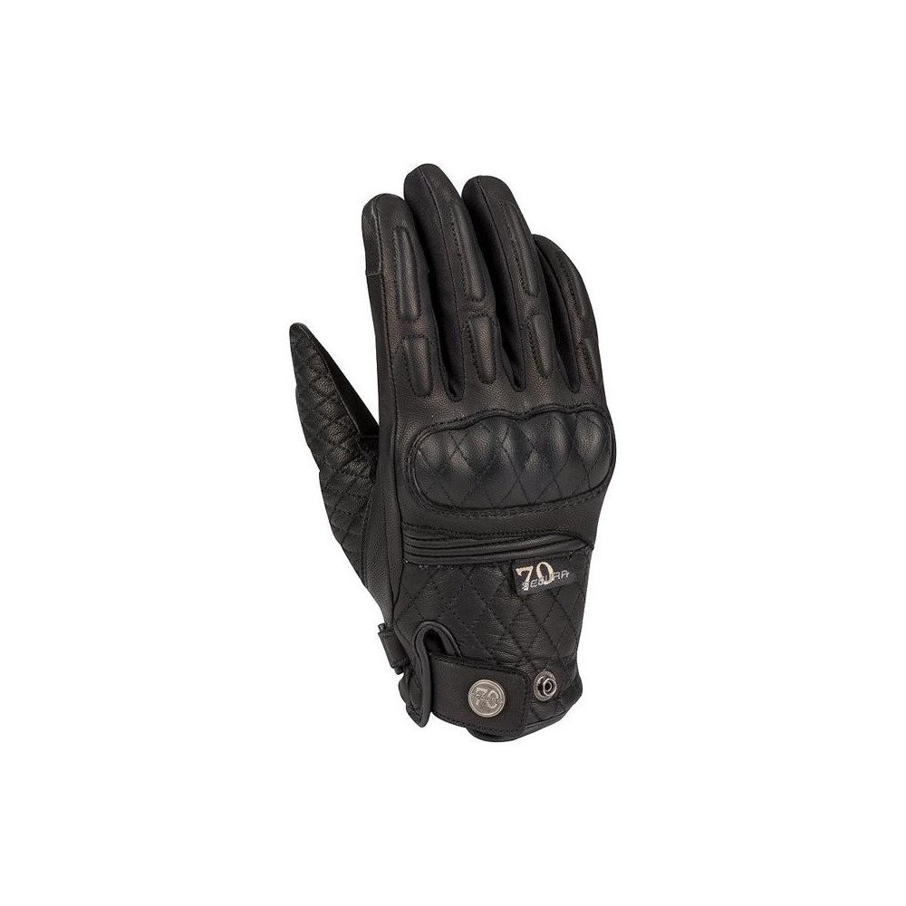 Gants moto femme Segura Lady Jay XS mi-saison cuir chèvre membrane étanche ouate vintage CE noir Neufs