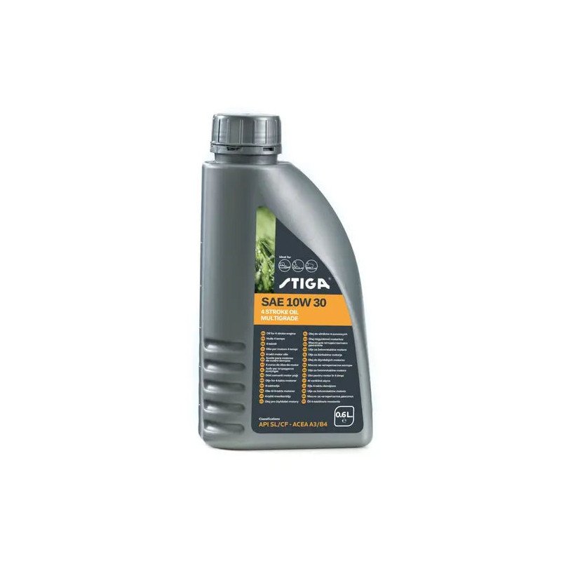 STIGA-Viertakt-Motoröl SAE 10W30 Mehrbereich 0,6 l für Motorgeräte