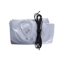 Lona alta para remolque 236 x 125 x H80 cm PVC gris