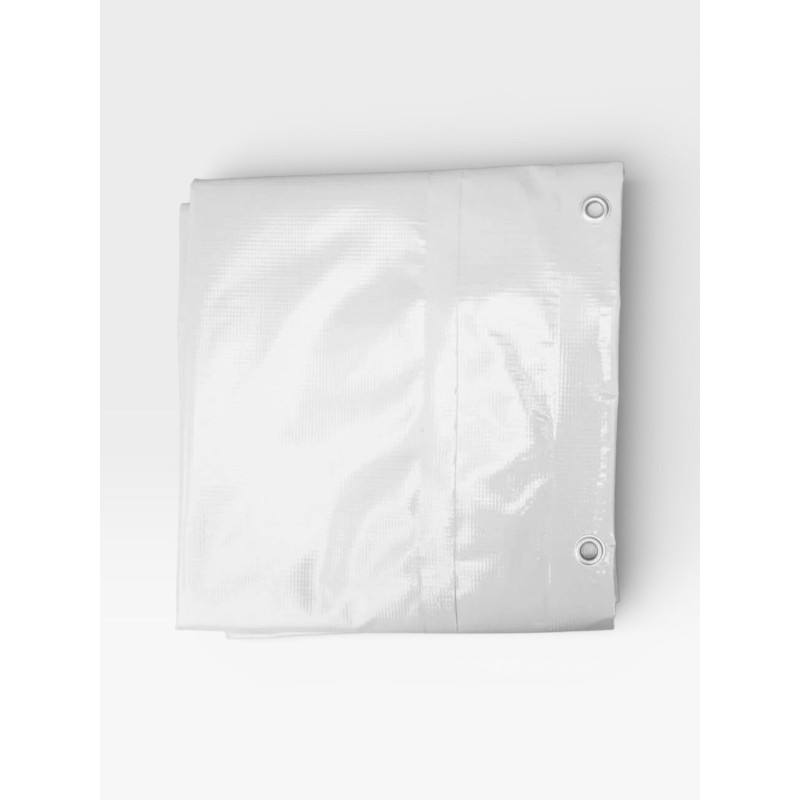 Flat grey tarpaulin 236 x 125 cm PVC