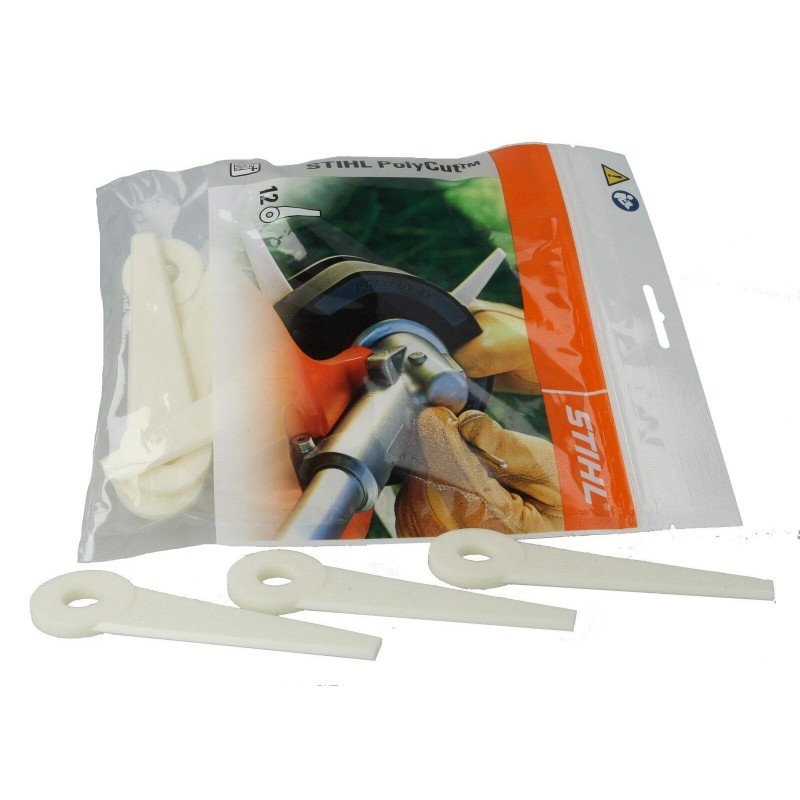 Jeu 12 couteaux plastique STIHL PolyCut 115 mm 4111-007-1001