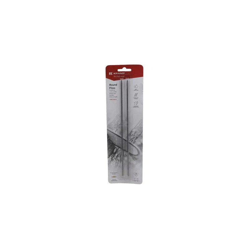 KRAMP 182FKR round cut-off file 3.2 mm 1/8 on card