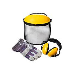 Kit de protecciónOZAKI9102130 casco antirruido visera gafas guantes