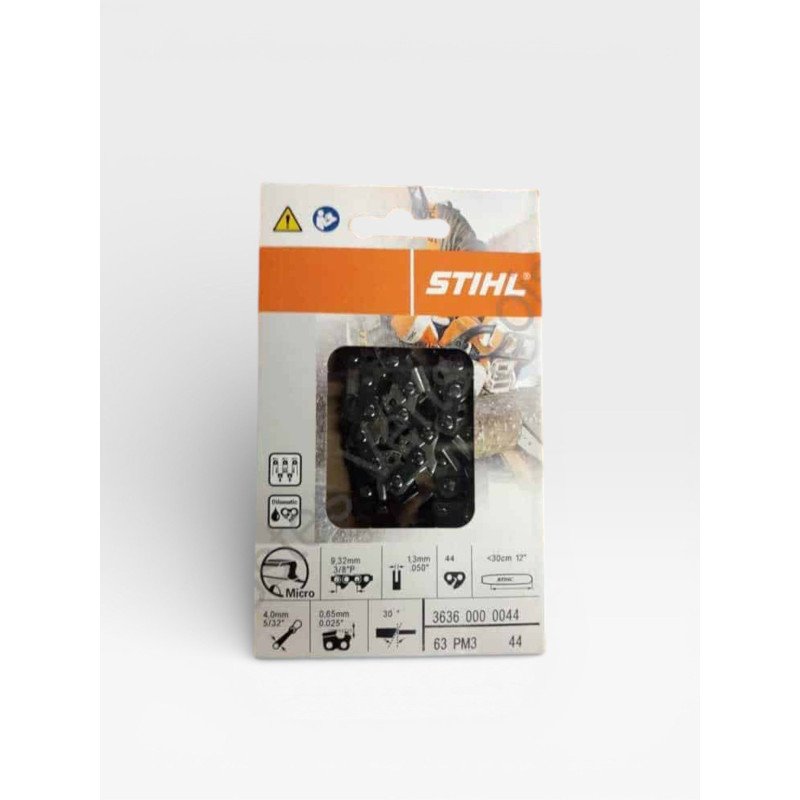 STIHL chain Picco Micro 3 half-round 3/8P 1.3 mm 44E guide 30 cm Ref 3636-000-0044