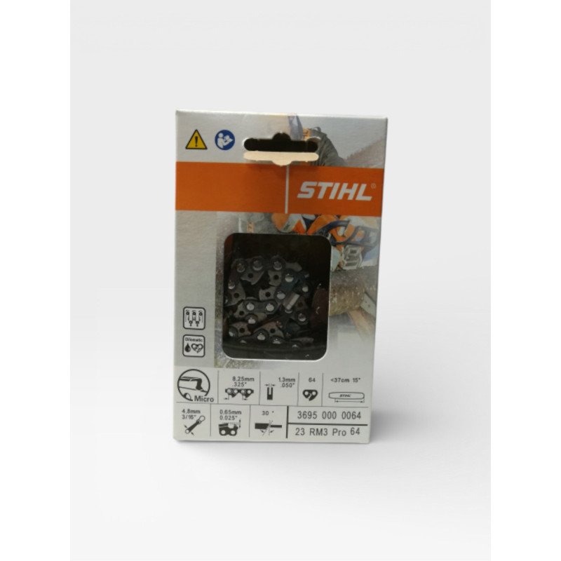Halbrunde Kette „STIHL“ .325 1,3 mm 64E Führung 37 cm Ref. 3695-000-0064