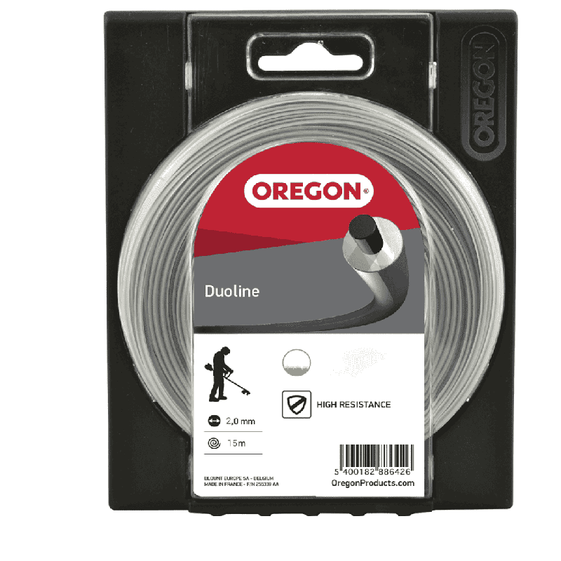 Nylon thread OREGON Duoline 2.0 mm 15 m donut ref 591609 ADF591609