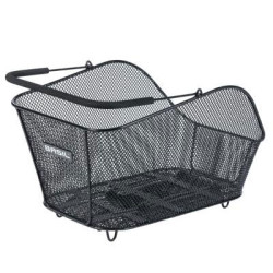Panier vélo arrière BASIL Icon M fixation MIK noir réf B11255
