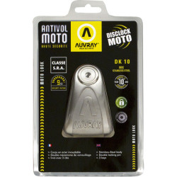 Antirrobo bloqueador de disco AUVRAY DK-10 SRA gris pino Ø10 mm