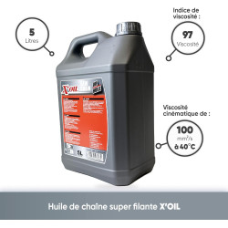 X’OIL-Kettensägenöl 5 l Hochleistungs-Verschleißschutz Super-Gleitfähigkeit