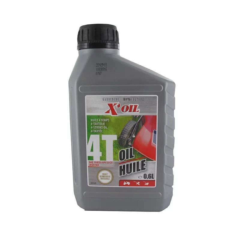 X’OIL-4-Takt-Motoröl 10W30 für Motorgeräte und Rasenmäher 0,6 l