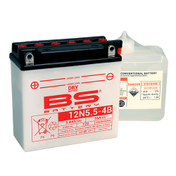 Batterie Moto BS Battery 12N5.5-4A 12V 5,8Ah Conventionnelle – Réf 1079914