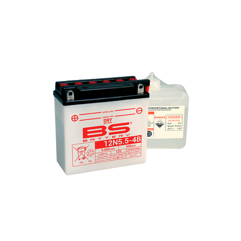 BS Batterycycle Battery 12N5.5-4A 12V 5.8Ah Conventional – Ref. 1079914