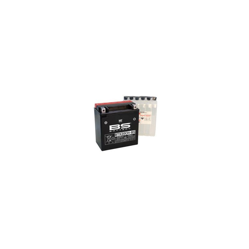 BS BatteryBTX20CH Maintenance-Free Motorcycle Battery with Acid Pack