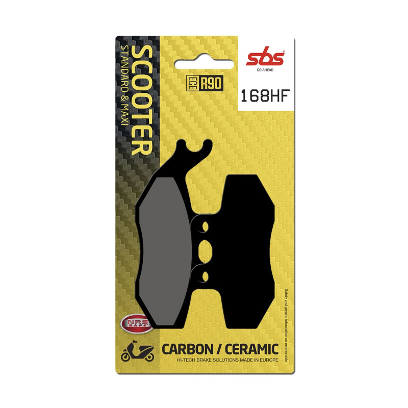 Plaquettes de frein SBS céramiques 168HF avant Réf SBS168HF