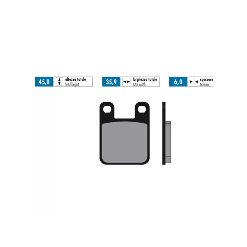 Plaquettes de frein Polini 174.0015 For Race performance