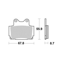 Sifam-metal sintered brake pads S1024N Yamaha