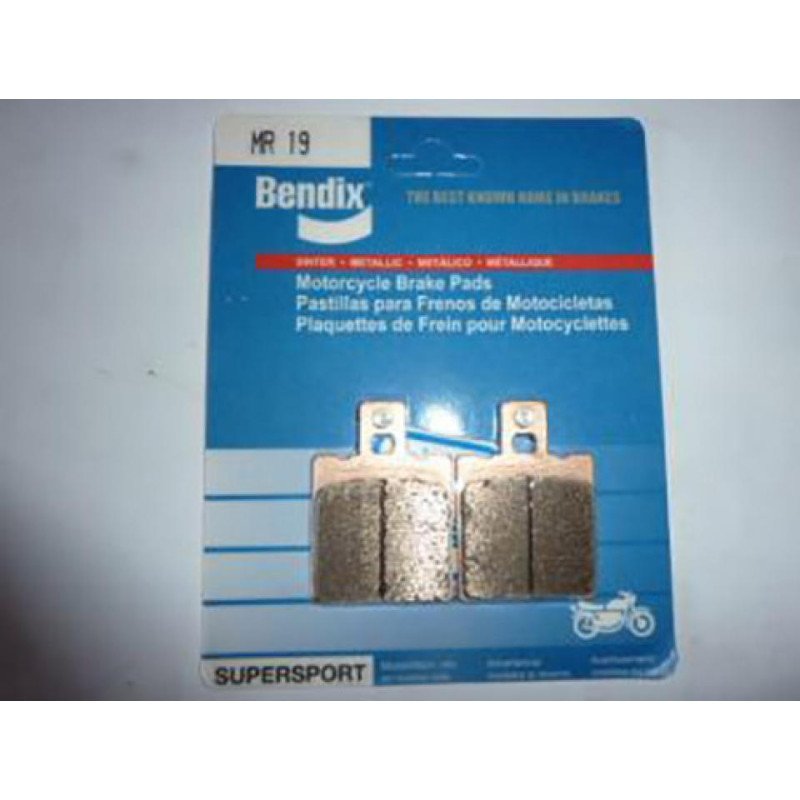 Pastillas de frenoarrière MotocicletaBendixo MR19 metal sinterizado de alto rendimiento