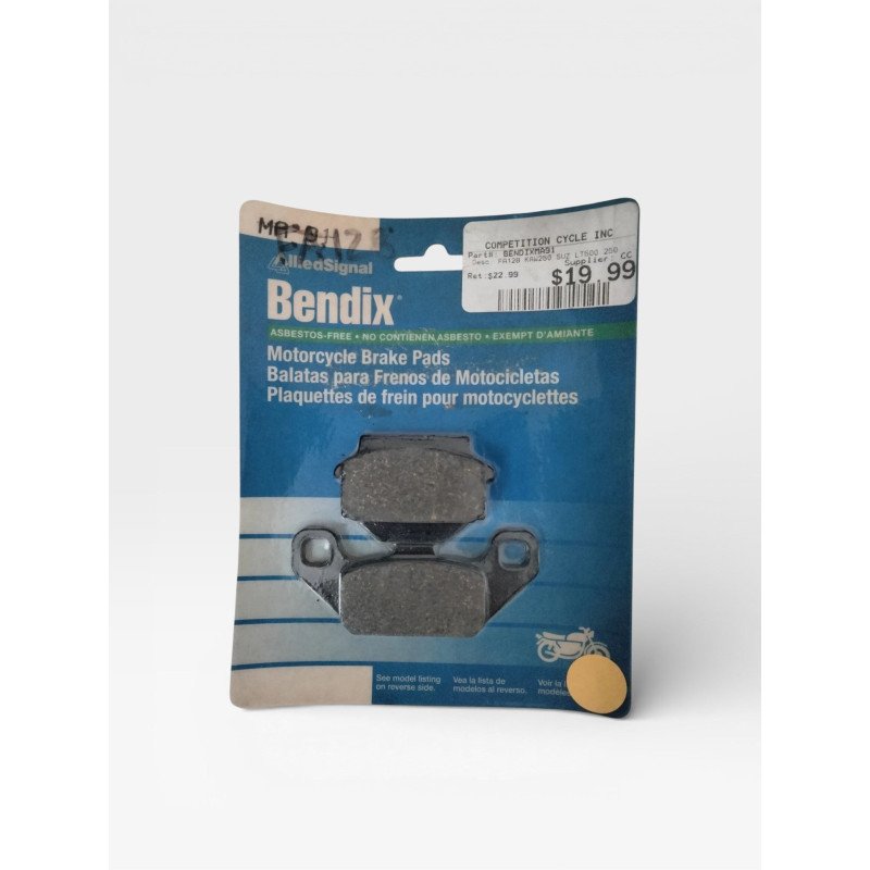 Pastillas de freno delanteras Bendix MA91 orgánicas para moto quad – Ref. MA91