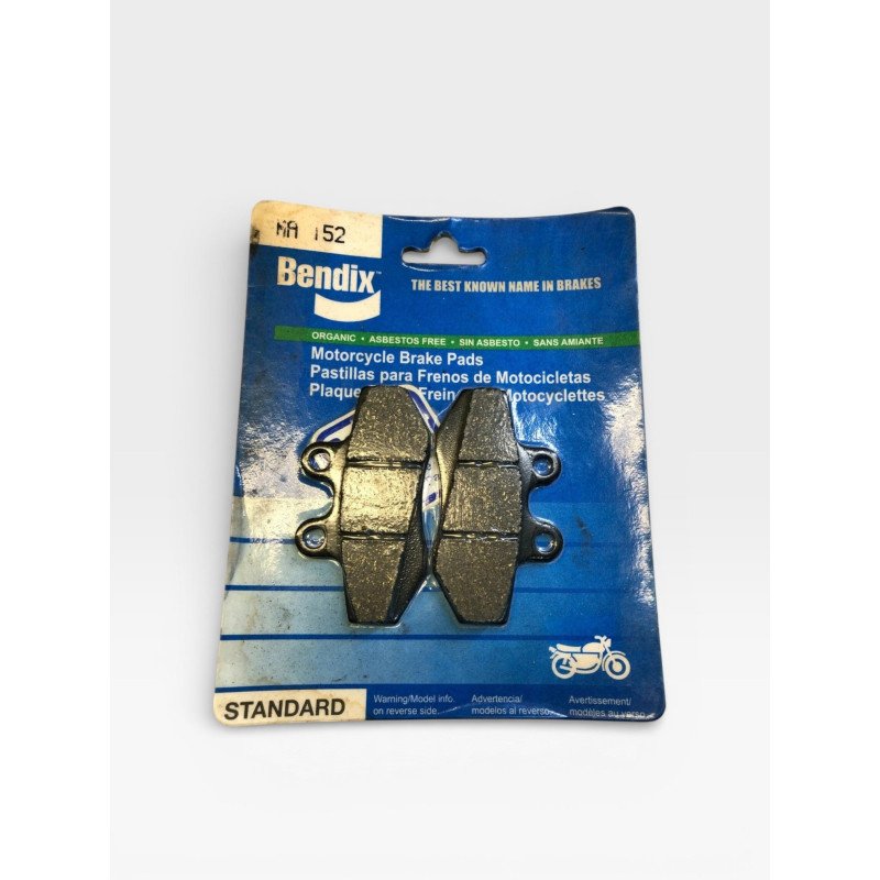 Pastillas de freno delanteras orgánicas MA152 para motocicletas de 50 ccBendix – Ref. MA152