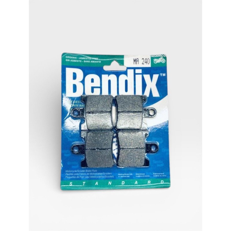 BendixMA240 organic front brake pads for scooters and motorcycles – Ref. MA240