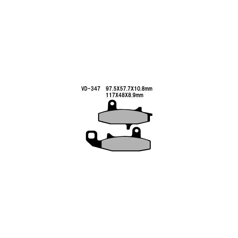 VesrahVD-347 motorcycle front disc brake pads/arrière– Ref. VD-347