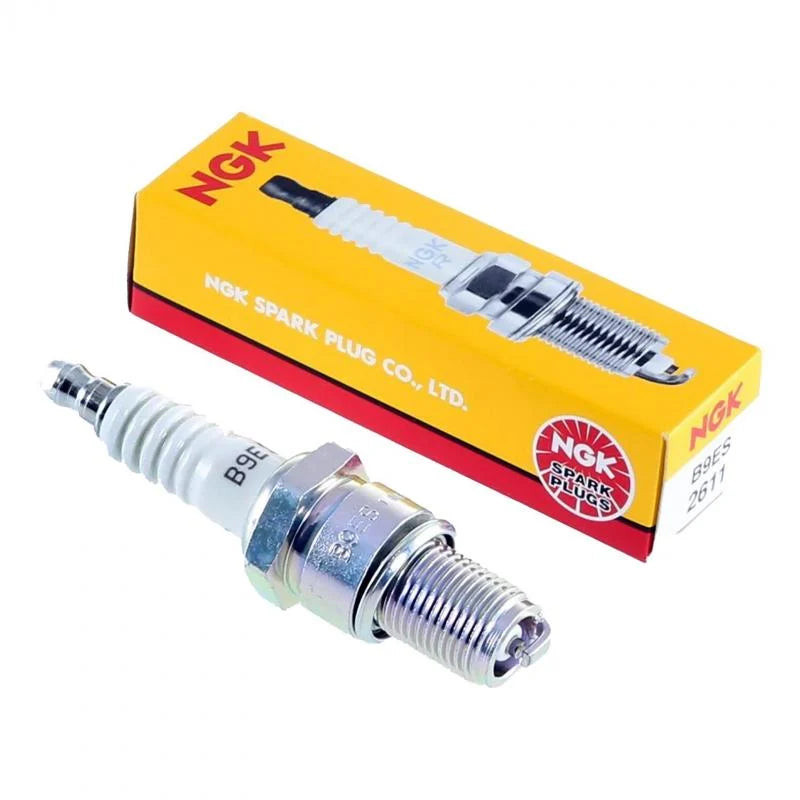 NGKB9ES spark plug for 2-stroke motorcycles and scooters, equivalent to BR9EIX Iridium