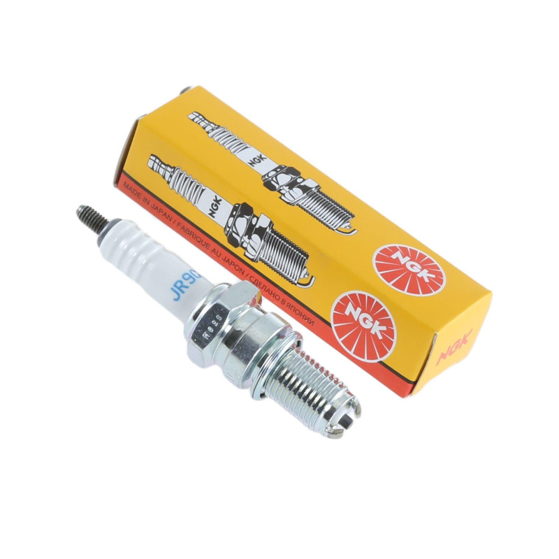 NGK JR9C Standard 12 mm long base spark plug compatible with Suzuki motorcycles