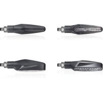 Blinker „LED” (Blinker für Motorräder) „CHAFT” (Blinker für Motorräder) Universal-Blinker mit CE-Zulassung, schwarz getönt, IN26