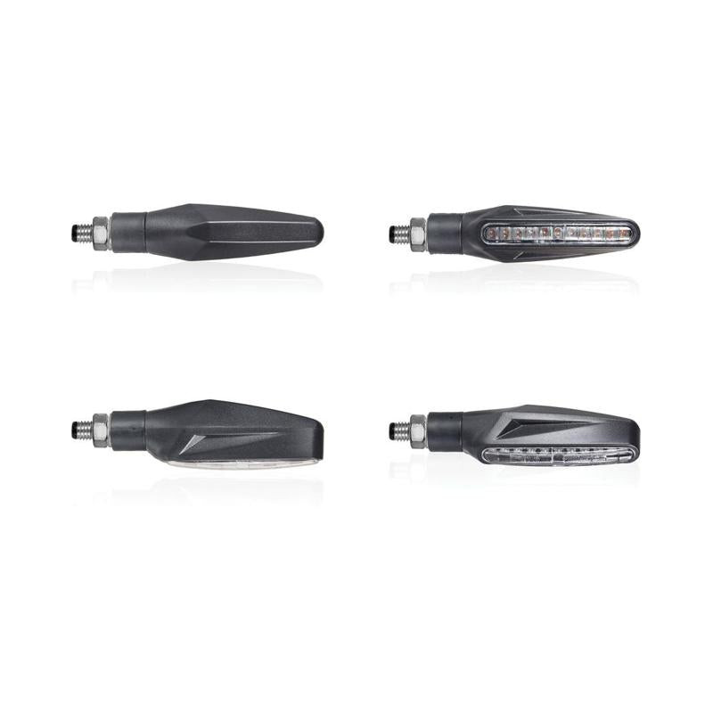 LED turn signals CHAFT Universal CE-approved smoked black IN265 STEM