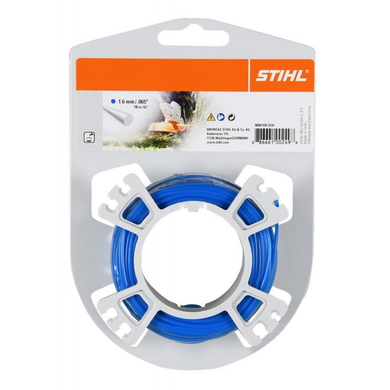 Rouleau fil nylon STIHL 20 m diamètre 1,6 mm débroussailleuse 00009302334