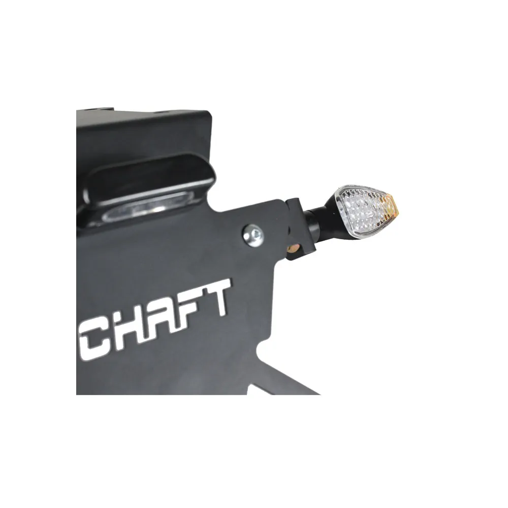 Clignotants LED CHAFT MANGA universels homologués CE noir transparent IN646