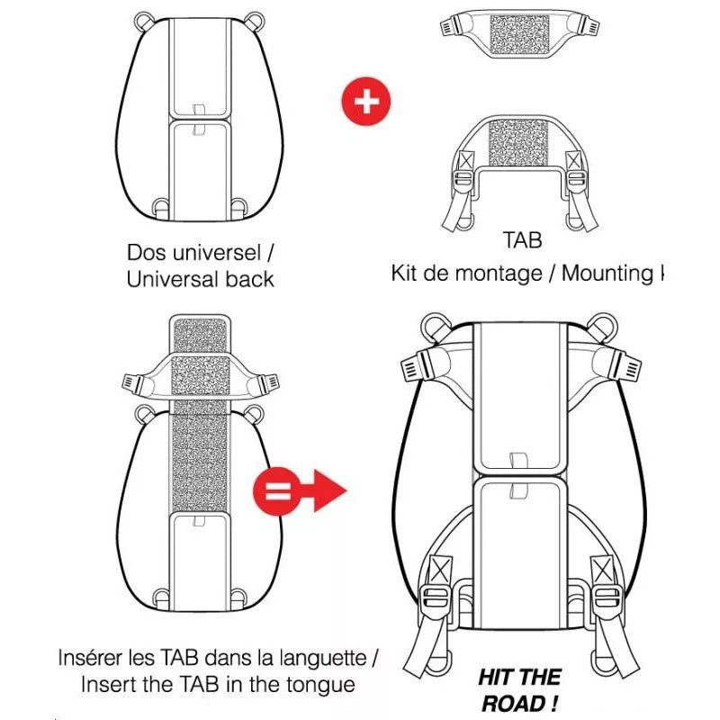 Bagster XAC210 TAB TRADI traditionelle Tankrucksackbefestigung 
