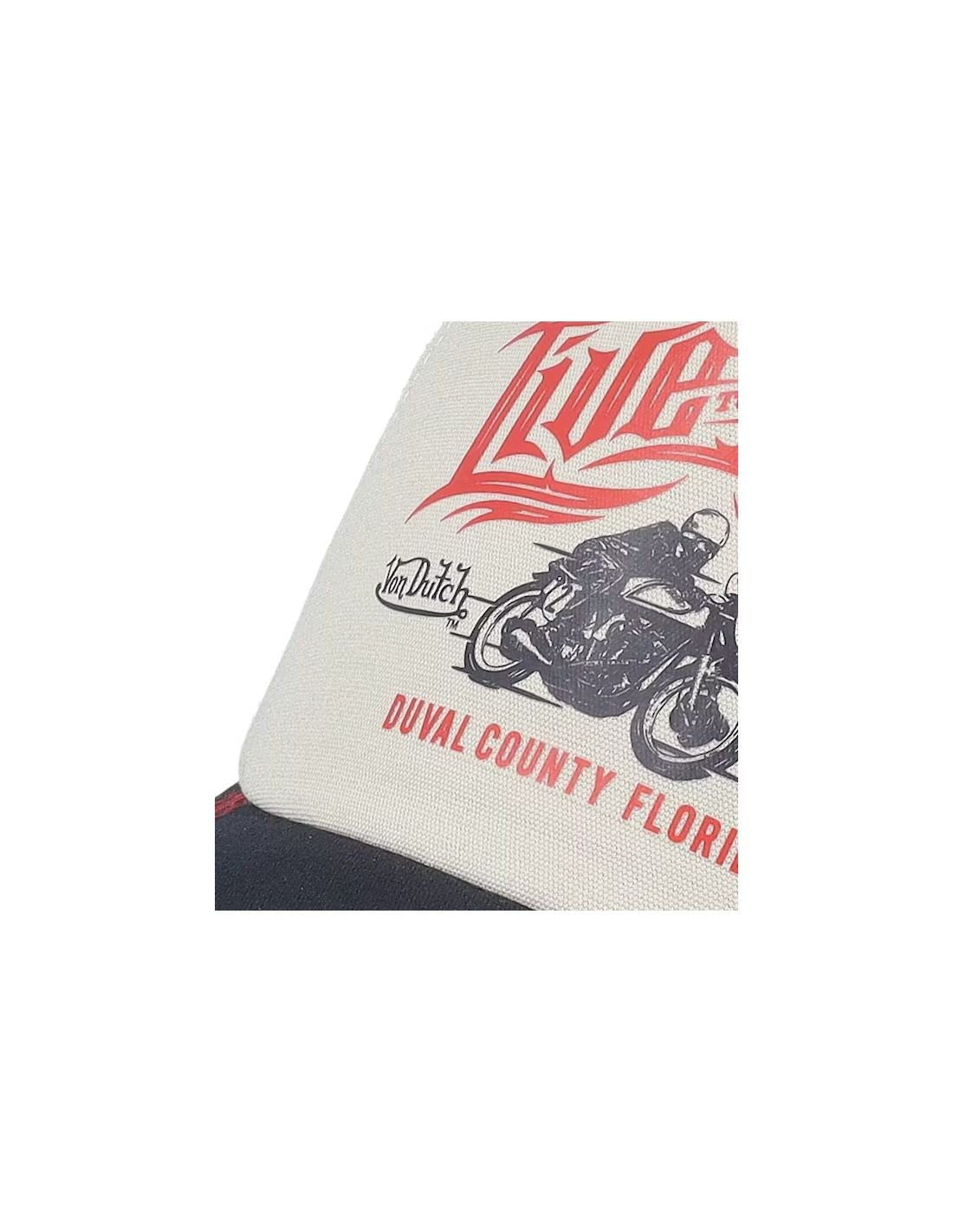 Von Dutch MotoGP-Kappe, schwarz-weiß, Einheitsgröße
