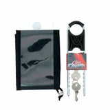 MAXXE Clip Cas'K MAC01 Mini-U-Schloss, verstellbares Aluminium-Helmschloss