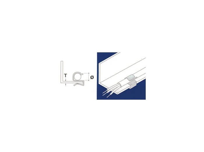 Fixation de câble Ø6 à 9 mm TRIGANO FFK3220AB Blister x10