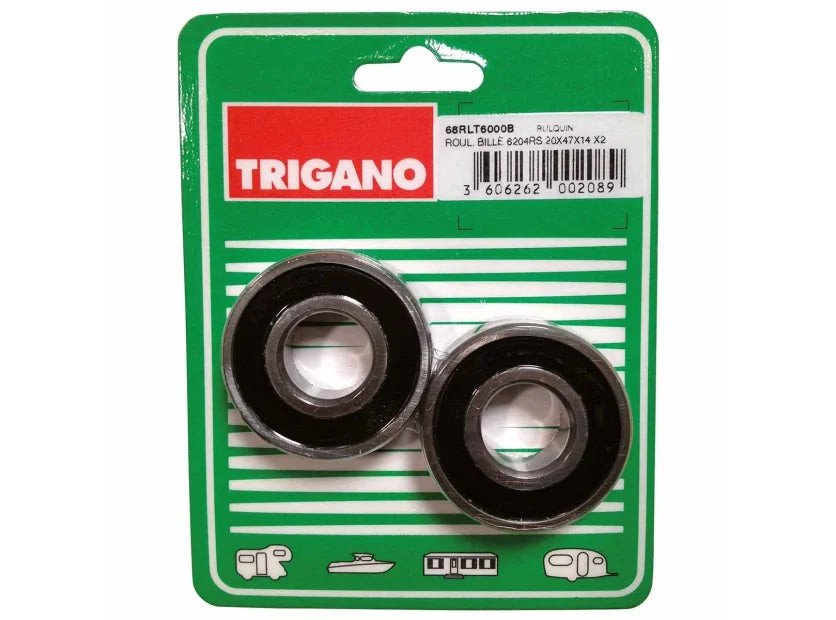 Kit roulement 6204 RS essieu 600 kg TRIGANO FFKRLT6000B Blister