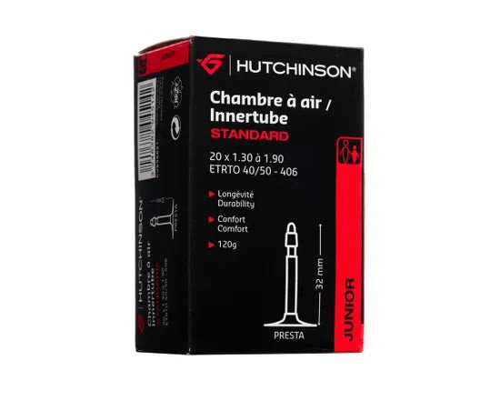 Chambre à air vélo enfant Hutchinson CV656651-001 20x1.30-1.90 Presta