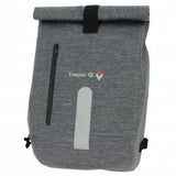 Sacoche arrière vélo HAPO-G 14L grise sac à dos 30x40x12 cm