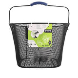 Panier avant vélo Durca 801533 métal gris 12L guidon