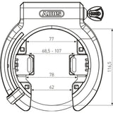 Antivol cadre vélo ABUS 6950M AM NR 6KS130 ST5950