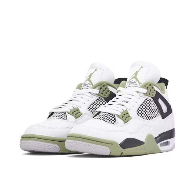 Air Jordan 4 Retro WMNS AQ9129-103 White Oil Green 42