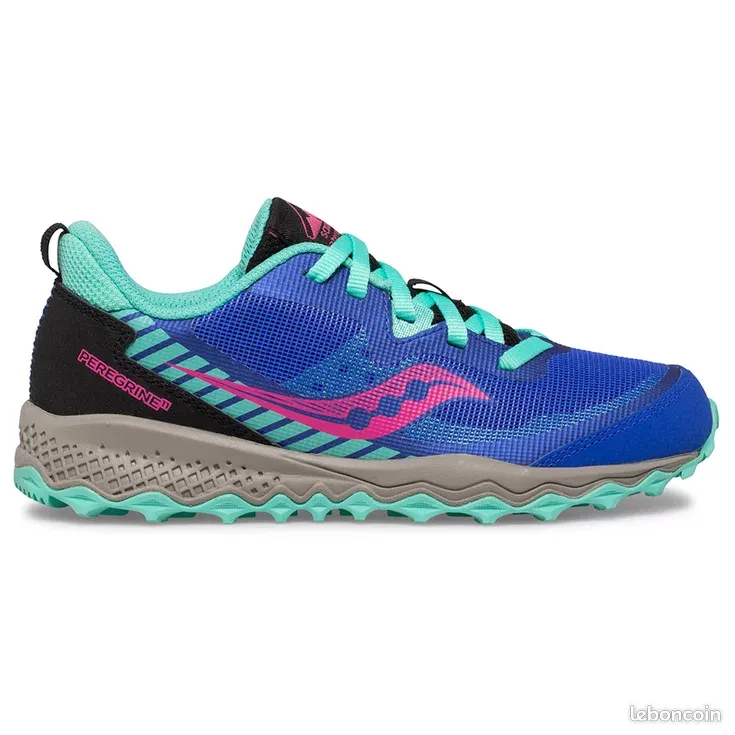 Saucony Peregrine 11 SHD Fille Pointure 33 Trail Bleu Turquoise Neuf