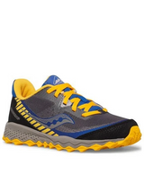 Saucony Peregrine 11 SHD Jungen Größe 33 Trail Grau Blau Gold Neu