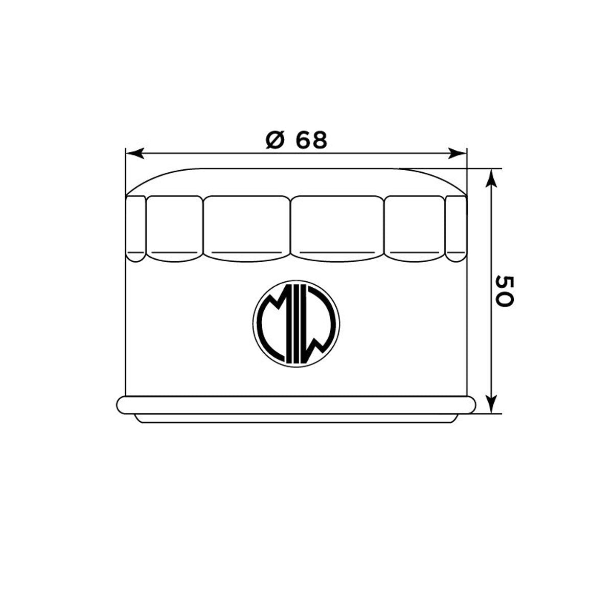 Filtre à huile Meiwa 268147 Yamaha TMAX 530 / FZS 600 / Kymco 500 – Neuf