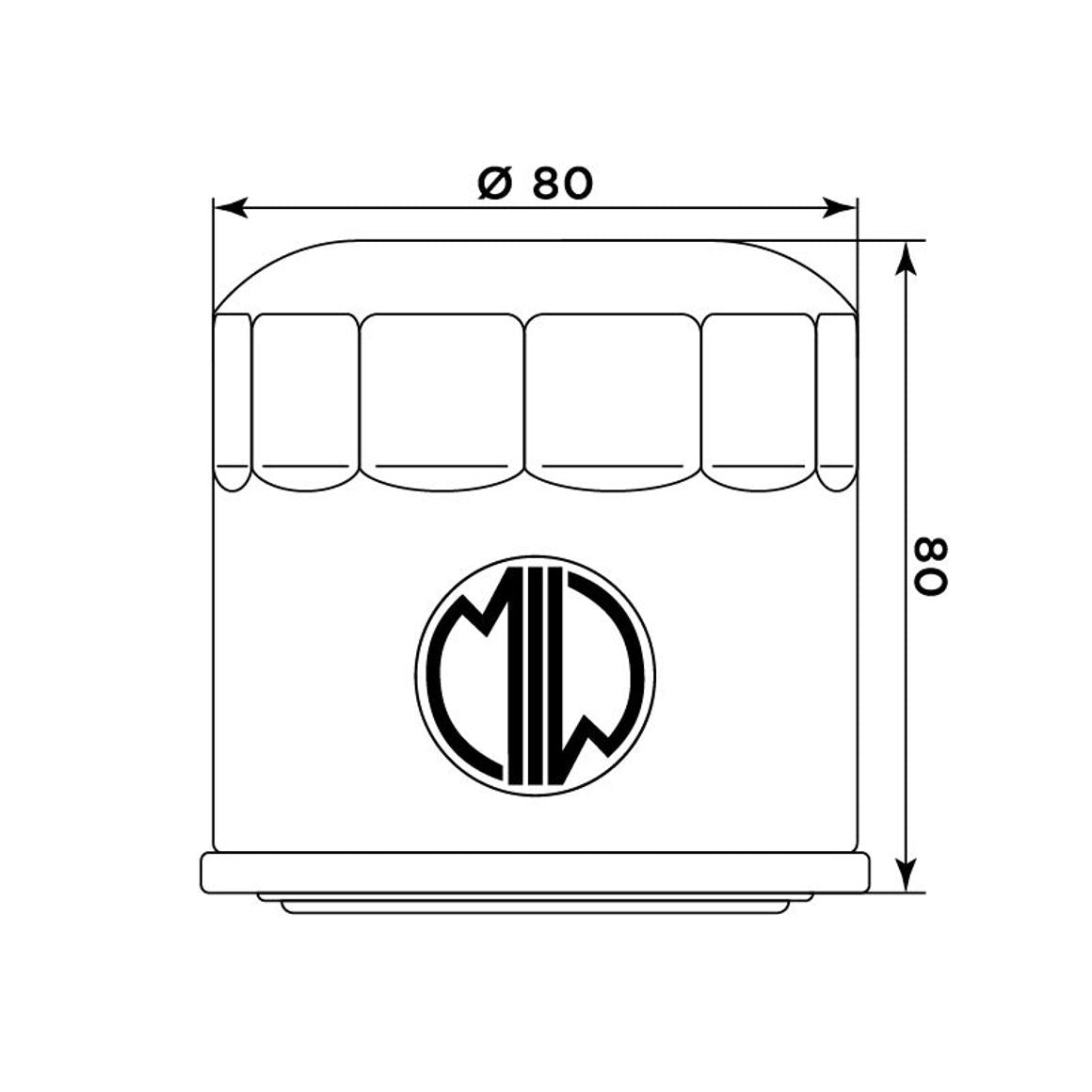 Filtre à huile Meiwa 268202 Honda VT 500-1100 / Kawasaki GPZ 500 – Neuf