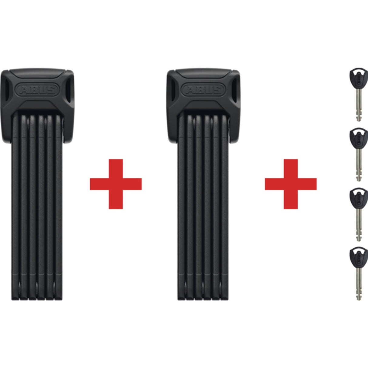 ABUS Bordo 6000K Faltschloss 90cm Sicherheitsstufe 10 + Twinset-Halterung schwarz Neu