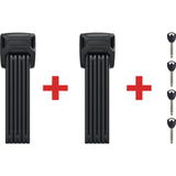 ABUS Bordo 6000K Faltschloss 90cm Sicherheitsstufe 10 + Twinset-Halterung schwarz Neu