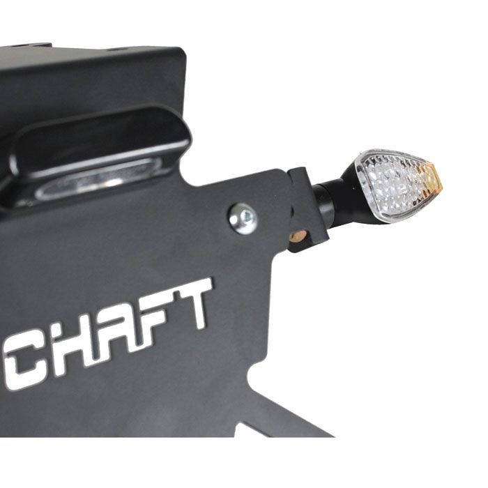 Clignotants moto Chaft MANGA LED noir/transparent – Ref IN1093 – Paire
