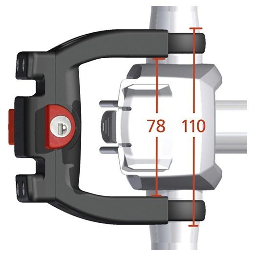 Adaptateur guidon KLICKfix E avec serrure 0211EBL E-Bike VAE guidon Neuf